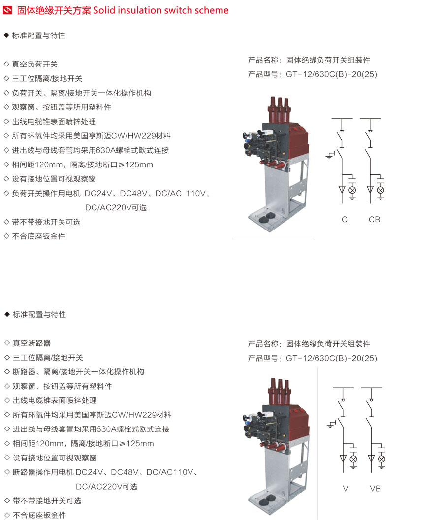 GT固體絕緣環網柜設計方案